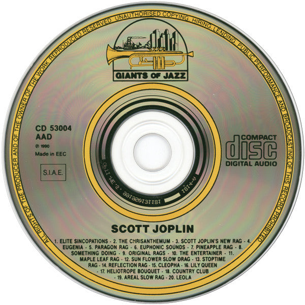 Scott Joplin : King Of Ragtime (CD, Comp, RE)
