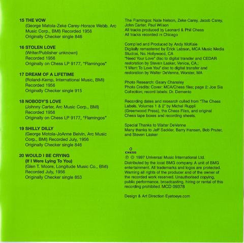 The Flamingos : The Complete Chess Masters (CD, Comp, RM, Dig)