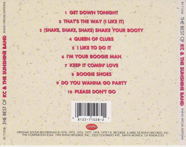 KC & The Sunshine Band : The Best Of KC And The Sunshine Band (CD, Comp)