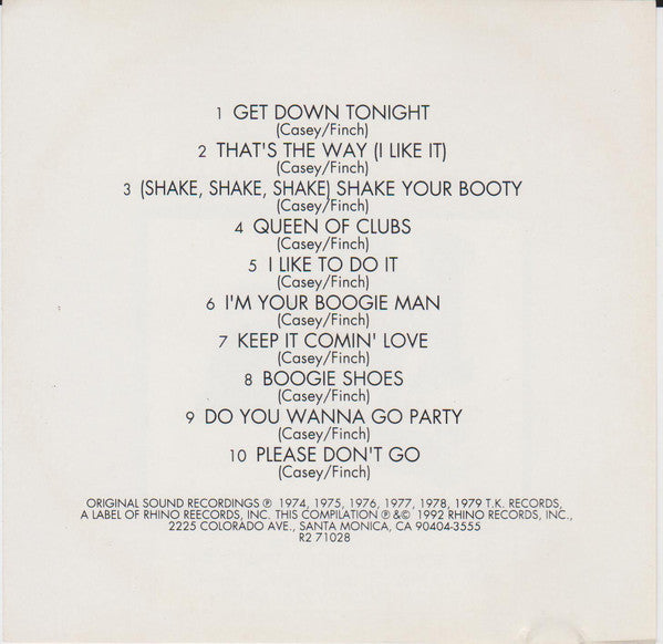 KC & The Sunshine Band : The Best Of KC And The Sunshine Band (CD, Comp)