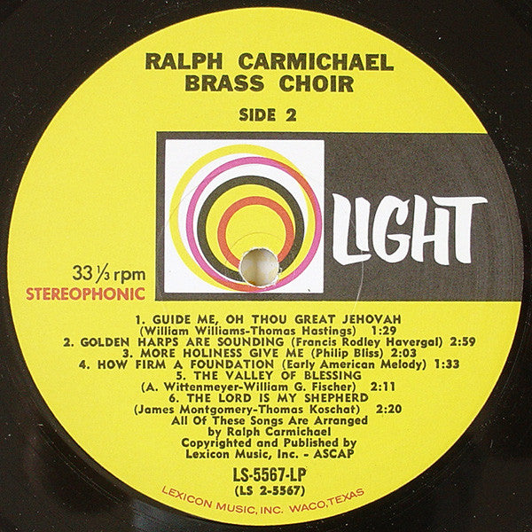 Ralph Carmichael Brass Choir* : Brass Choir (LP, Album)