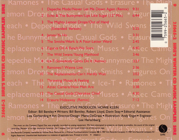 Various : Just Say Yes... Sire's Winter CD Music Sampler (CD, Comp)