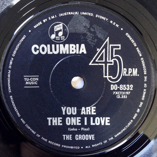 The Groove (3) : You Are The One I Love (7", Single)