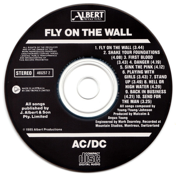 AC/DC : Fly On The Wall (CD, Album, RE)