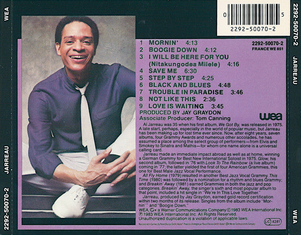 Al Jarreau : Jarreau (CD, Album)