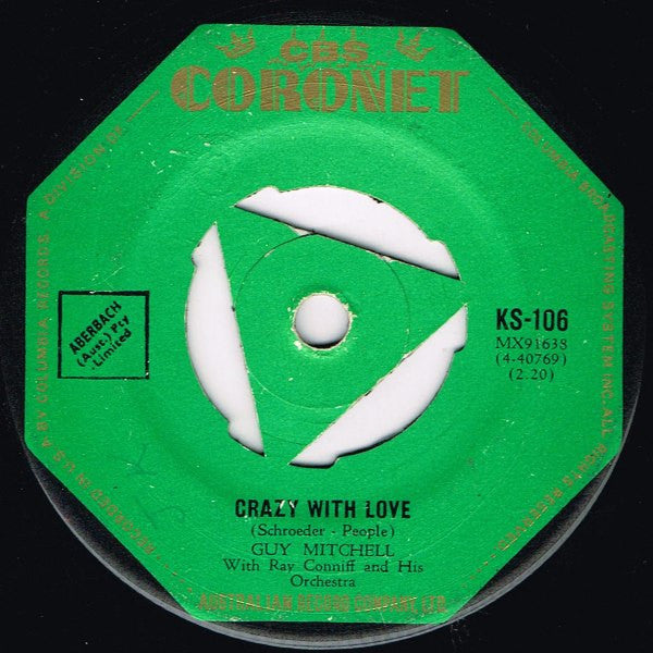 Guy Mitchell With Ray Conniff And His Orchestra* : Singing The Blues (7")