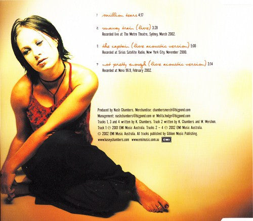 Kasey Chambers : Million Tears (CD, Single)