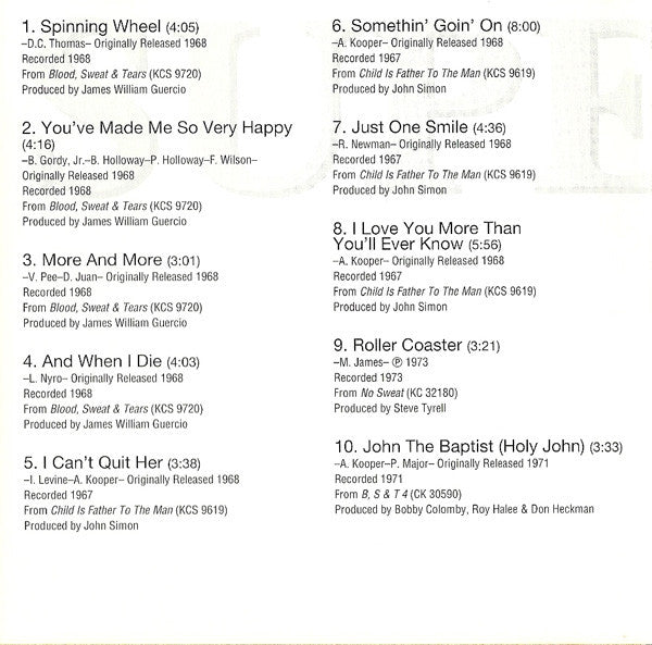 Blood, Sweat & Tears* : Super Hits (CD, Comp)