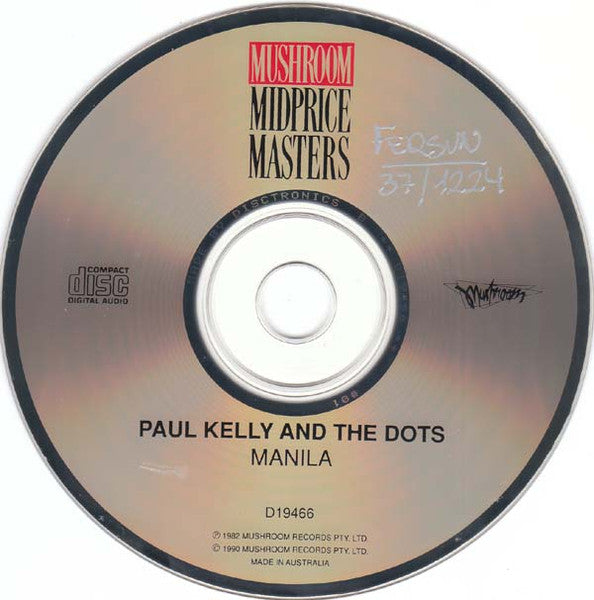 Paul Kelly And The Dots : Manila (CD, Album, RE)