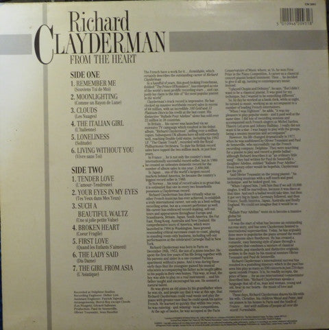 Richard Clayderman : From The Heart (LP)