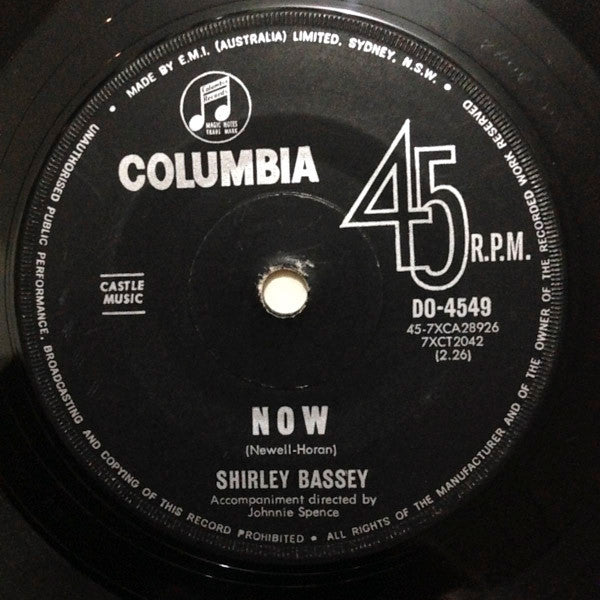 Shirley Bassey : Goldfinger (7", Single)
