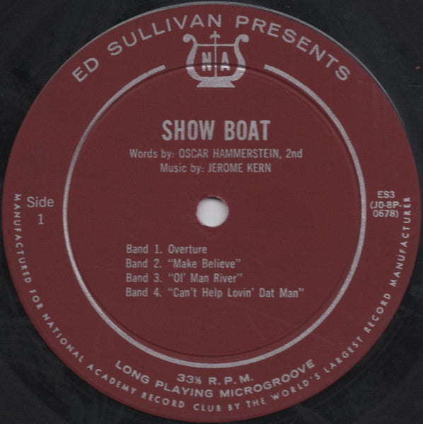 Various : Ed Sullivan Presents Songs & Music Of Showboat (LP)