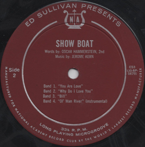 Various : Ed Sullivan Presents Songs & Music Of Showboat (LP)