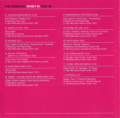 Boney M. : The Essential Boney M. (2xCD, Comp)