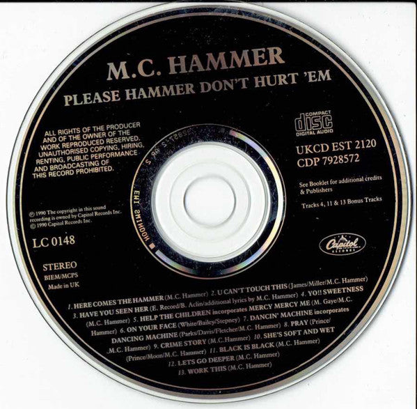 Buy MC Hammer : Please Hammer Don't Hurt 'Em (CD, Album) Online