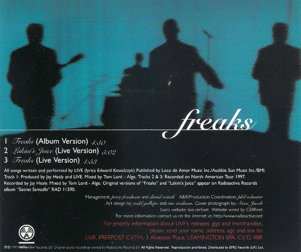 Live : Freaks (CD, Single, CD1)