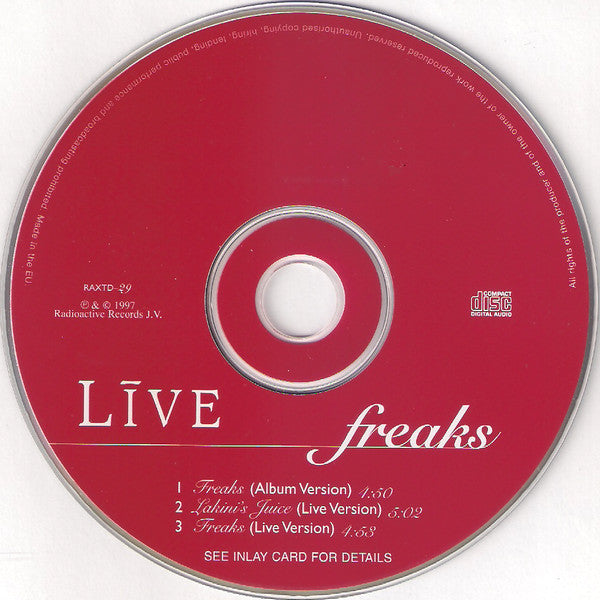 Live : Freaks (CD, Single, CD1)