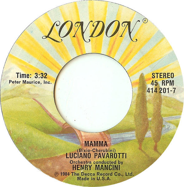 Luciano Pavarotti : Mamma (7", Single)