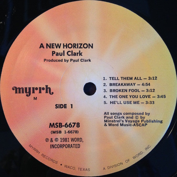 Paul Clark (5) : A New Horizon (LP, Album)