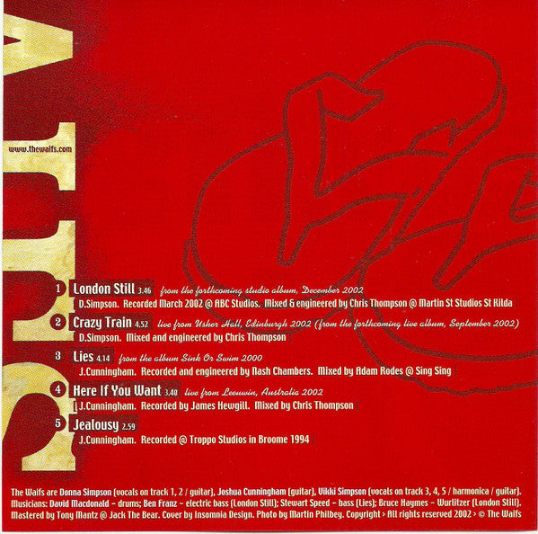 The Waifs : London Still (CD, EP)