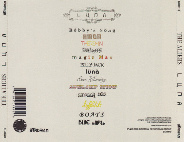 The Aliens (2) : Luna (CD, Album)
