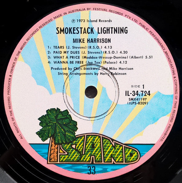 Mike Harrison (2) : Smokestack Lightning (LP, Album)