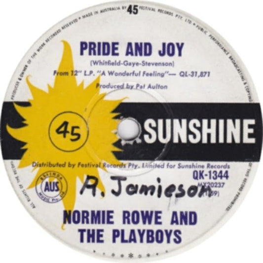 Normie Rowe And The Playboys* : Pride And Joy (7", Single)