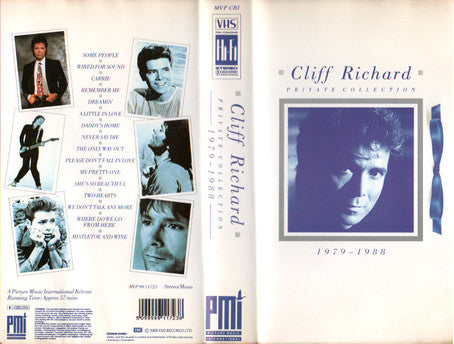 Cliff Richard : Private Collection (1979 - 1988) (VHS, Comp, PAL)