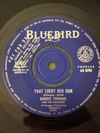 Bobbie Thomas And The Beaumen : That Lucky Old Sun (7", Mono)