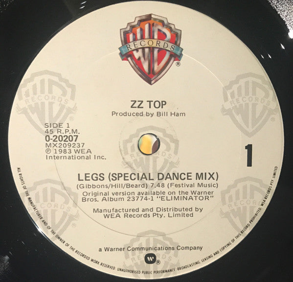 ZZ Top : Legs (12", Single)