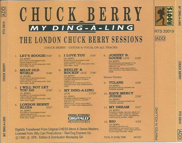 Chuck Berry : My Ding-A-Ling - The London Chuck Berry Sessions (CD, RE, RM)