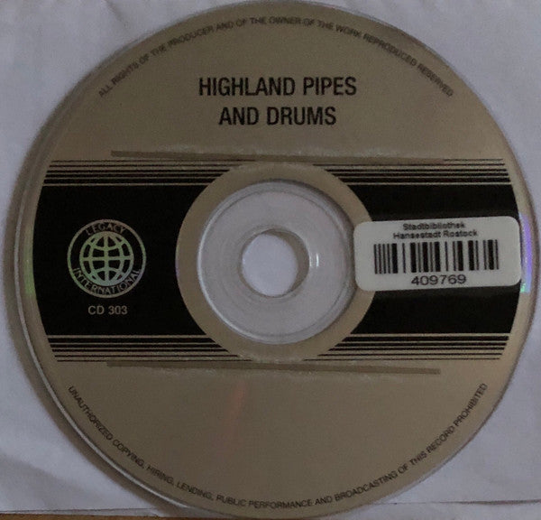 Ian McGregor & Scottish Pipe Band : Highland Pipes And Drums: Bagpipe Music Of Scotland (CD)