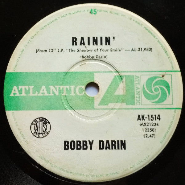 Bobby Darin : If I Were A Carpenter (7")