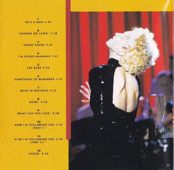 Madonna : I'm Breathless (Music From And Inspired By The Film Dick Tracy) (CD, Album, RE)