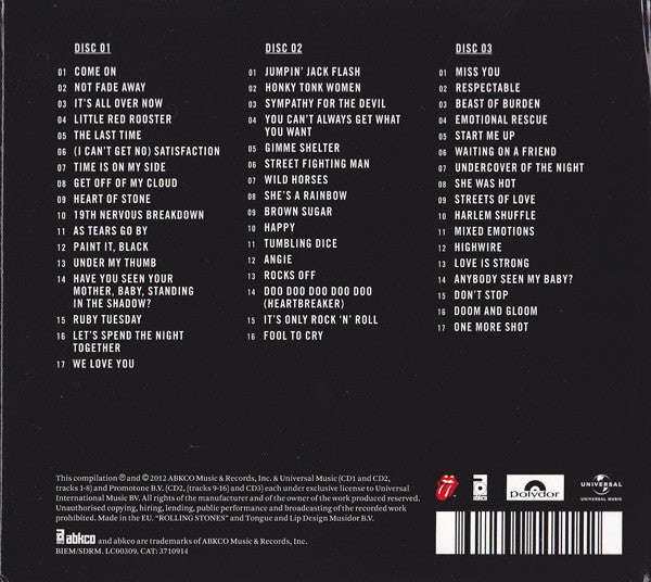 The Rolling Stones : Grrr! (3xCD, Comp, RM, Dig)