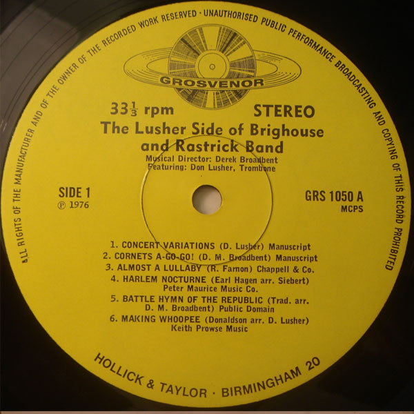 Brighouse And Rastrick Band* : The Lusher Side Of Brighouse And Rastrick Band (LP, Album)