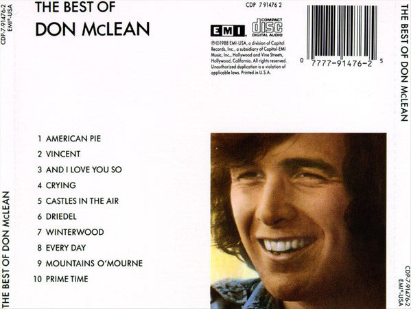 Don McLean : The Best Of Don McLean (CD, Comp)