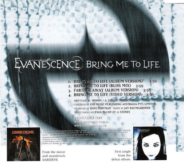 Evanescence : Bring Me To Life (CD, Maxi, Enh)