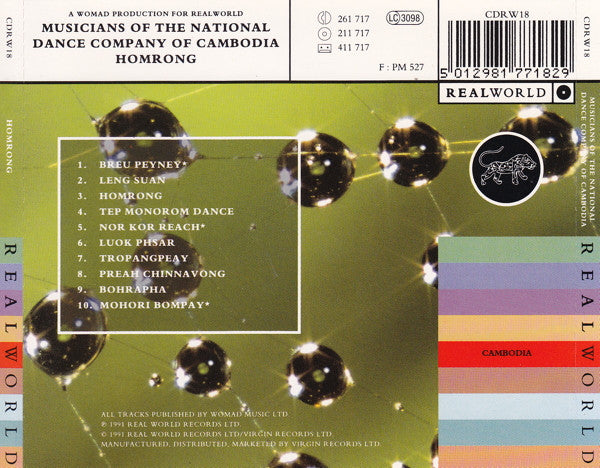 The Musicians Of The National Dance Company Of Cambodia : Homrong (CD, Album)