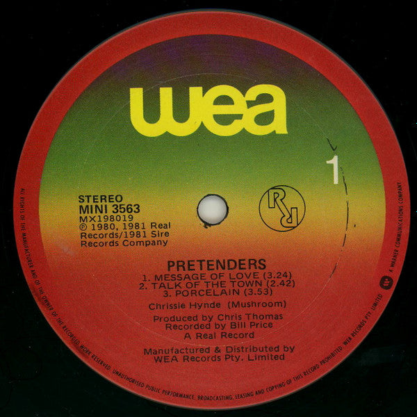 Pretenders* : Extended Play (12", EP)