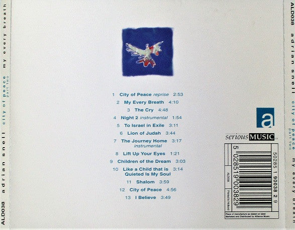 Adrian Snell : City Of Peace - Part Two: My Every Breath (CD, Album)