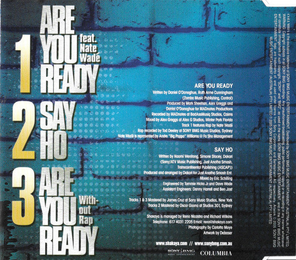 Shakaya : Are You Ready (CD, Single)