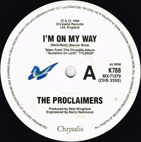 The Proclaimers : I'm On My Way (7", Single)