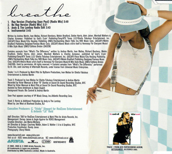 Blu Cantrell : Breathe (CD, Maxi)