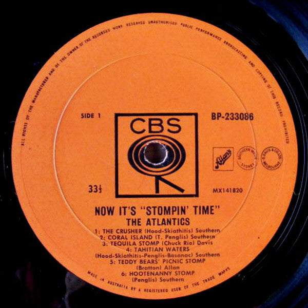 The Atlantics : Now It's Stompin' Time (LP, Mono)