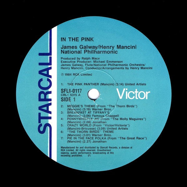 James Galway & Henry Mancini : In The Pink (LP, Album)