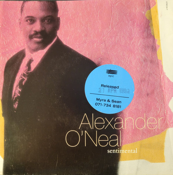 Alexander O'Neal : Sentimental / The Yoke (7", Single)