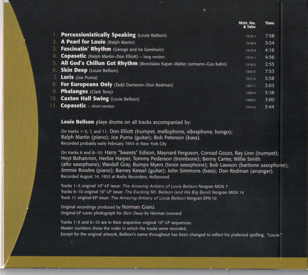 Louis Bellson And His Orchestra : Skin Deep (CD, Album, Ltd, RE, RM)