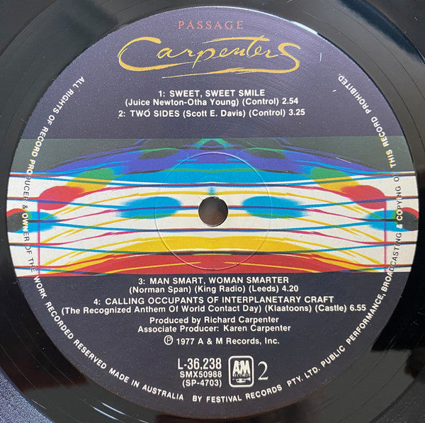 Carpenters : Passage (LP, Album, Gat)