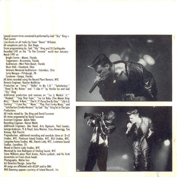 Vanilla Ice : Extremely Live (CD, Album)